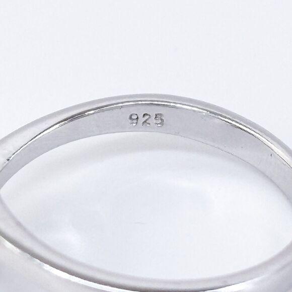 Vintage Sterling Silver 925 Cubic Zirconia Two-Tone Sea Turtle Ring Size 8 - Picture 6 of 9